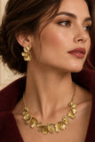 Conjunto de collar y caravanas dé bijouterie