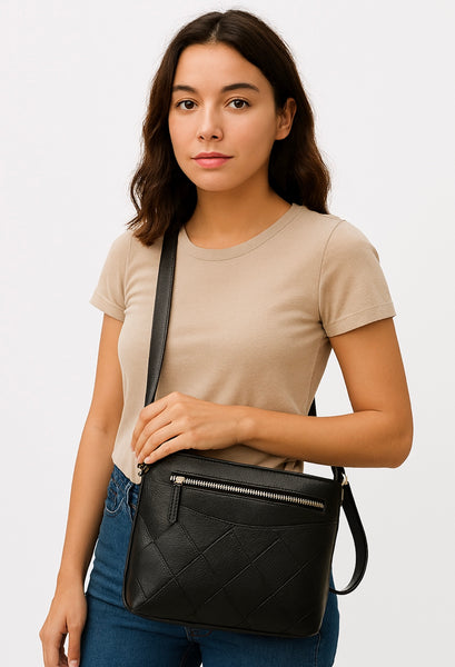Cartera bandolera de cuero ecológico