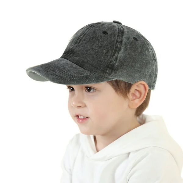 Gorro con visera para niño de algodón