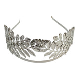 Tiara de hojas alta