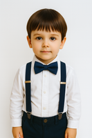 Tiradores y corbata con moño