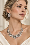 Conjunto de collar y caravanas dé bijouterie