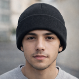 Gorro de lana tejido doble