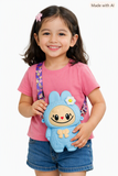 Cartera de niña labubu de silicona