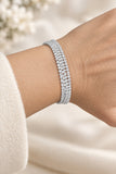 Pulsera de stras con cadena regulable