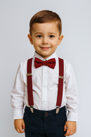 Tiradores y corbata con moño