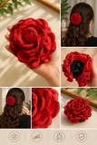 Pinza flor de tela