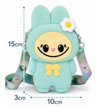 Cartera de niña labubu de silicona