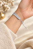 Pulsera de stras con cadena regulable