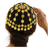 Tiara o adorno de monedas para danza