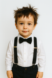 Tiradores y corbata con moño