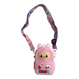 Cartera de niña labubu de silicona