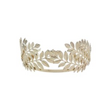 Tiara de hojas alta