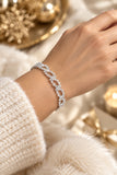 Pulsera de stras con cadena regulable