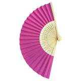 Abanico plegable de bambú